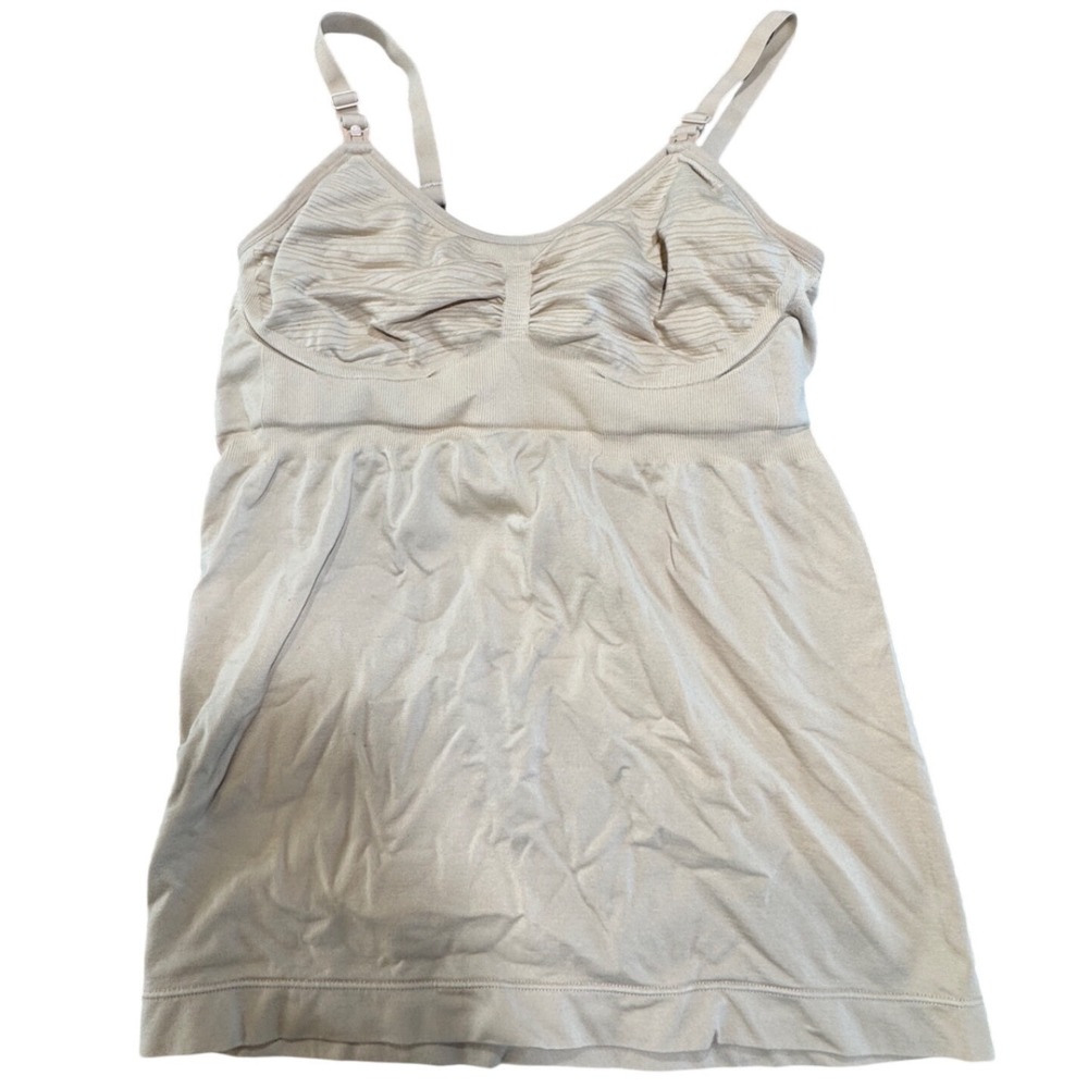 Kindred Bravely Nursing Pumping Camisole Women L Beige Stretch Maternity Minimal